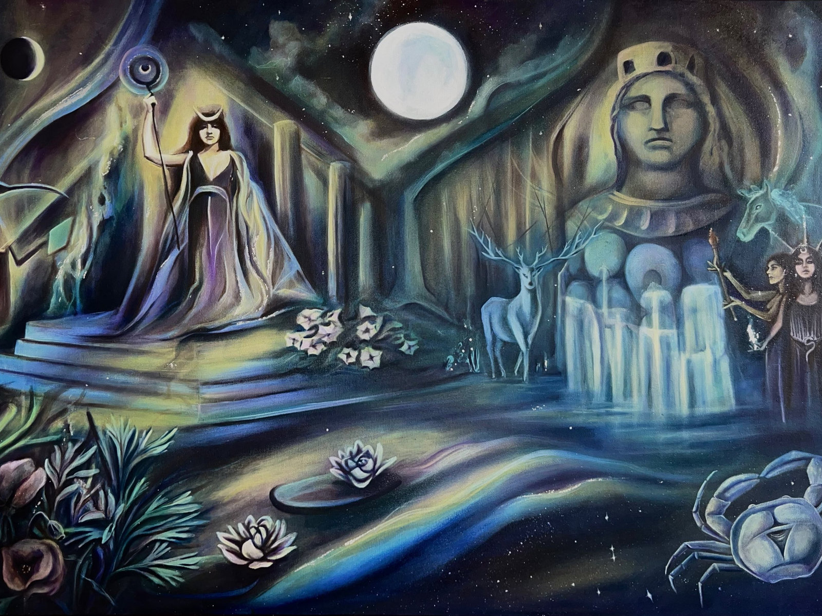 Painting from the studio