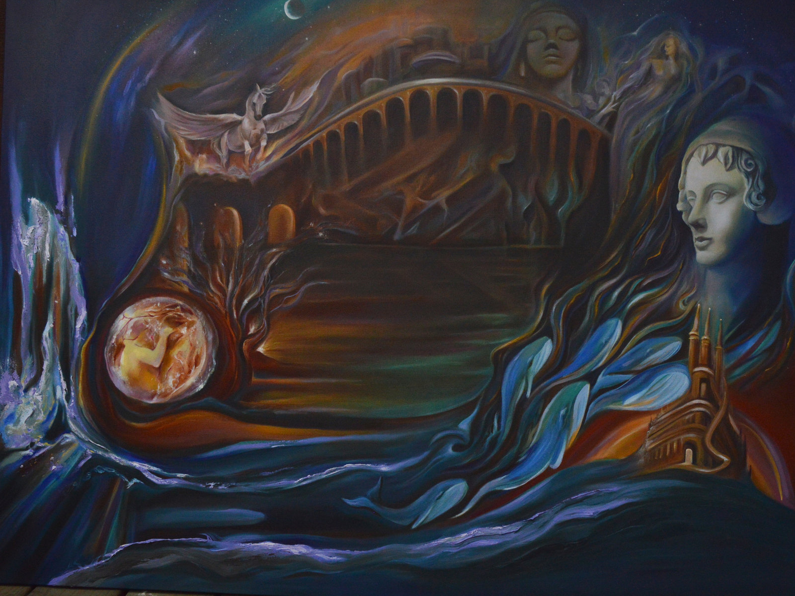 Painting from the studio