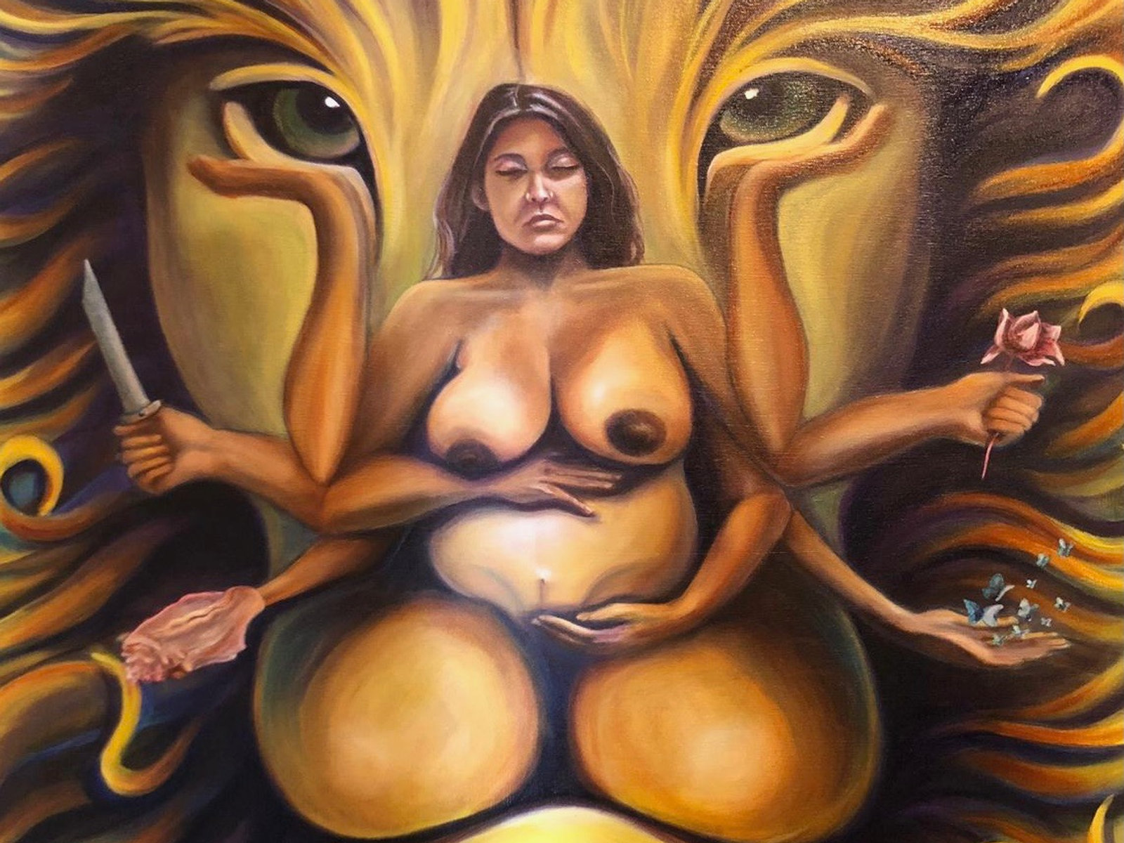 Painting from the studio